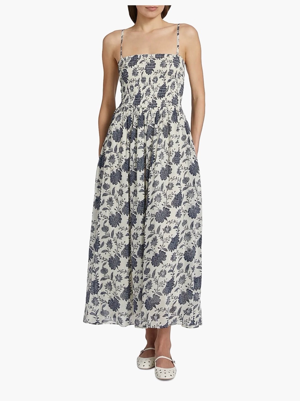 rag & bone Smocked Floral Dress